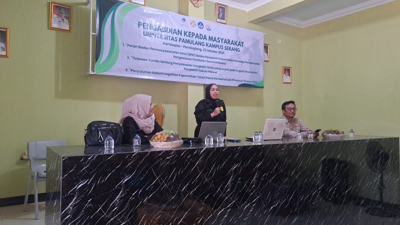 Dosen FH Unpam Serang sosialisasikan legalitas kepemilikan tanah di Pandeglang