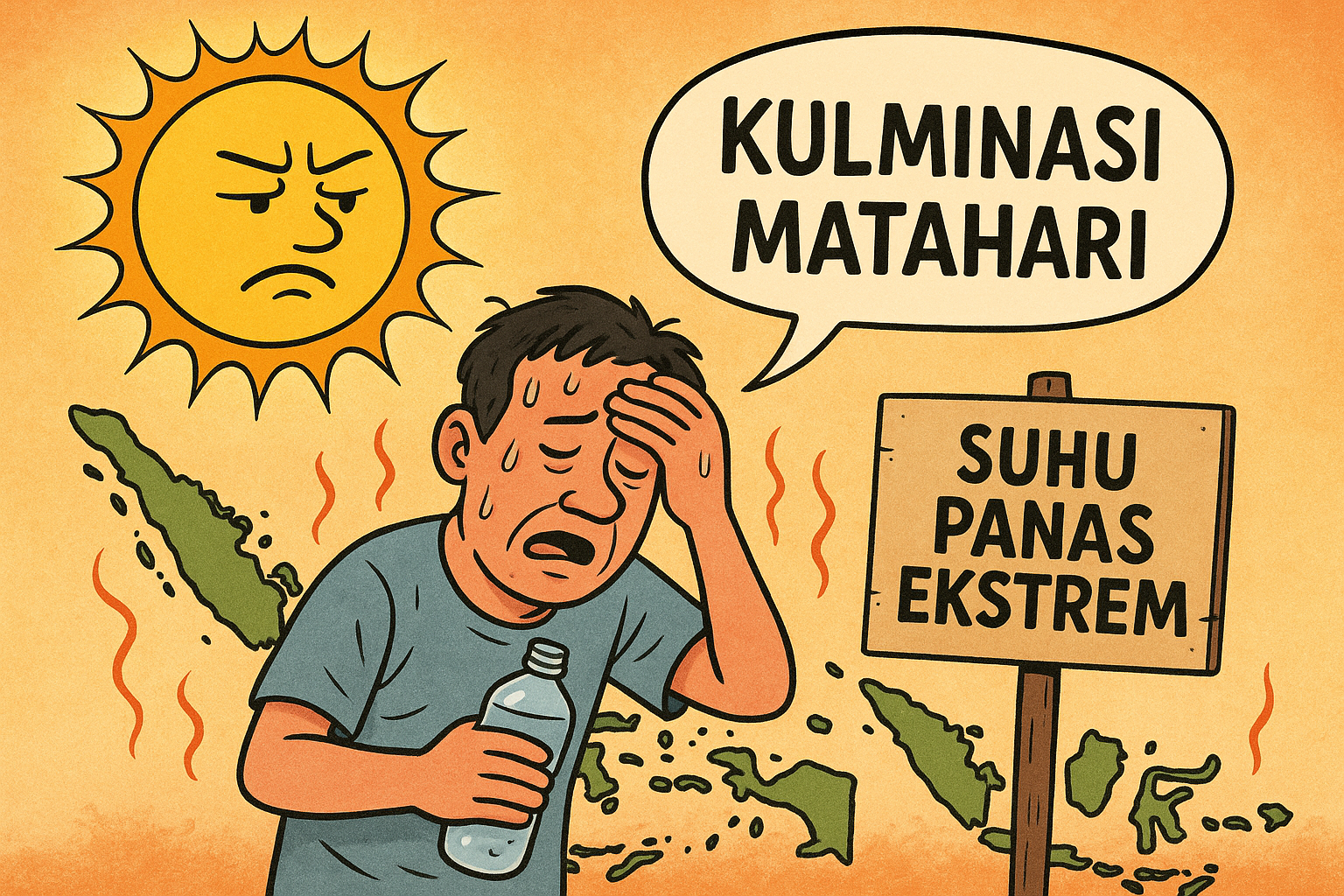 Suhu Panas Ekstrem Melanda Akibat Kulminasi Matahari